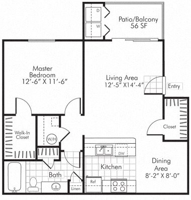 Villa Serena Apartments Floor Plan A1 Henderson, Nevada Villa Serena Apartments Floor Plan A1 Henderson, Nevada